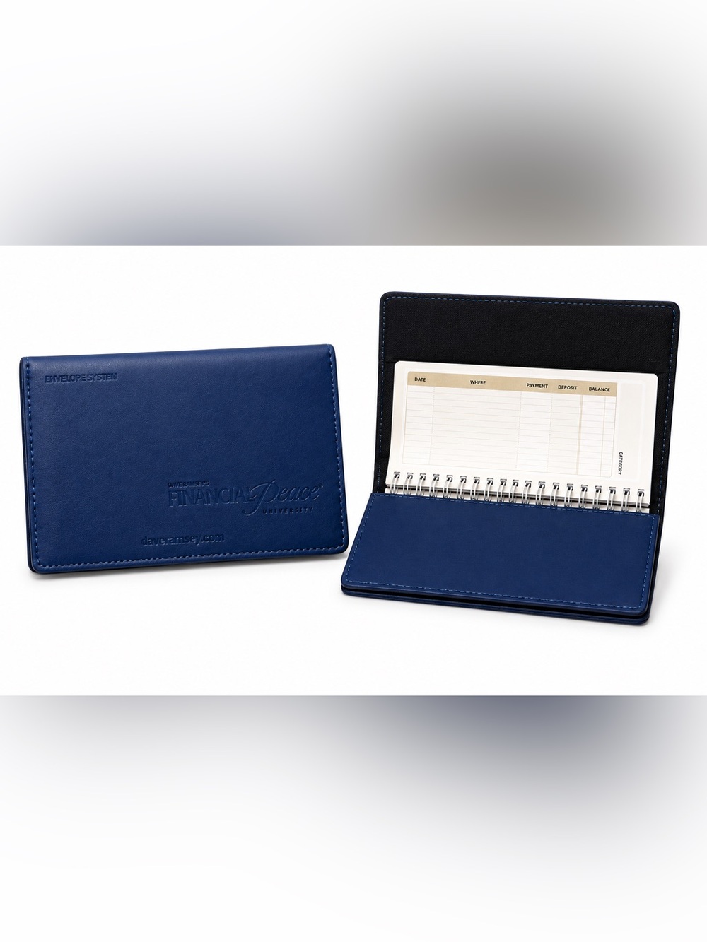 Dave Ramsey Financial Peace University Cash Envelope Wallet Blue Budget System